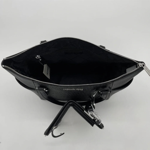 Michael Kors Charlotte Bag & Double Zip Wallet Black - Picture 6 of 11